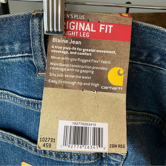 Carhartt Women's 102731 Women's Original Fit Blaine Jean size 26 Plus Stonework - Picture 8 of 10
